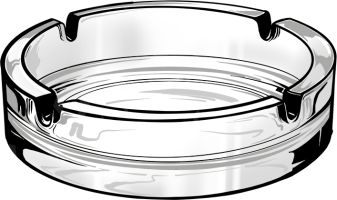 Aschenbecher aus Glas