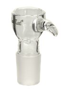 Glaskopf Black Leaf Sieb mit Griff H:45mm NS:18,8mm