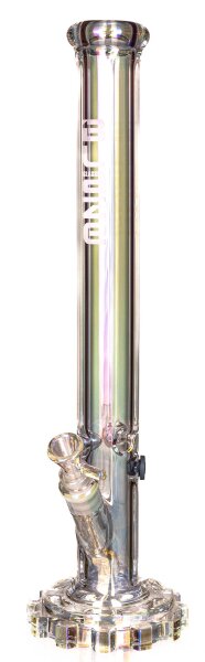 Blaze Glasbong "Gear" H:45cm WS:7mm - Regenbogen Klar