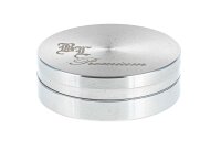 Edelstahlgrinder 2tlg. D:59mm inkl. Samtbeutel