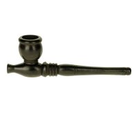 Holzpurpfeife - geschnitzt L:12,5cm - Dunkel/Schwarz
