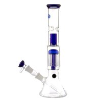 Grace Glass Glasbong 18,8er  - OG Series Blue Shotgun -...