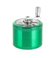 Pollinator Grinder mit Kurbel 4-tlg. H:45mm D:60mm - Grün