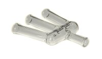Black Leaf Jointhalter/Jointadapter mit 3 Armen aus Glas...