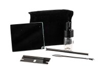 Nasenset/Snuffset - Klein - mit Spiegel - Schwarz