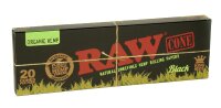 RAW Organic Hemp Black - King Size - Jointhülsen...