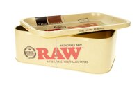 RAW Munchies Box mit Rolling Tray - RAW Classic (Braun)  - Small