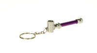 Metallpfeife "Key chain pipe" L:6,5cm - versch. Farben