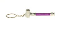 Metallpfeife "Key chain pipe" L:6,5cm - versch. Farben