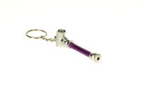 Metallpfeife "Key chain pipe" L:6,5cm - versch. Farben