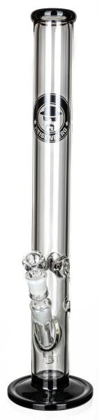Heisenberg Glasbong 18,8er - 50-7 - H:50cm  D:50mm  WS:7mm - Klar/Schwarz - ICE