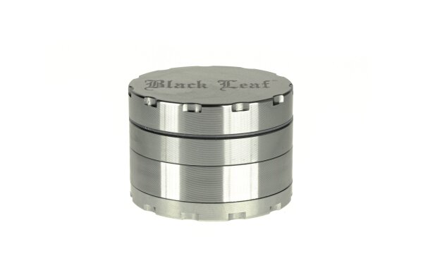 Black Leaf Pollinatorgrinder 4tlg - Black Leaf Logo + Ecken am Deckel - D:62mm H:44mm - zweifarbig G