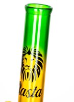 Rasta Glasbong > 14,5er H:33cm D:40mm Knick