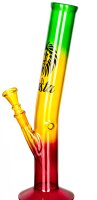 Rasta Glasbong > 14,5er H:33cm D:40mm Knick
