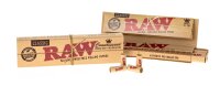 RAW Classic Connoisseur - unbleached - King Size Slim - 32 Blättchen + 24 vorgerollte Filtertips