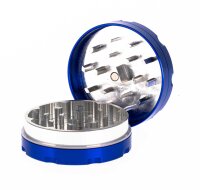 Alugrinder "Coloured" 2 tlg. H:20mm D:50mm - Blau