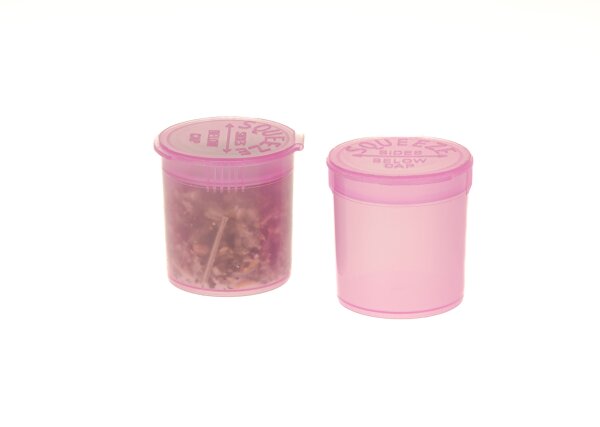 Kunststoffdose mit Pop Up Deckel - 20ml D:32mm H:36mm - Pink