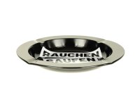 Metallaschenbecher "Rauchen Saufen Rumhuren" -...