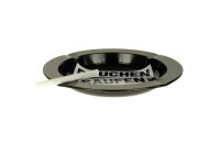 Metallaschenbecher "Rauchen Saufen Rumhuren" - metallic rund - D:13,5cm