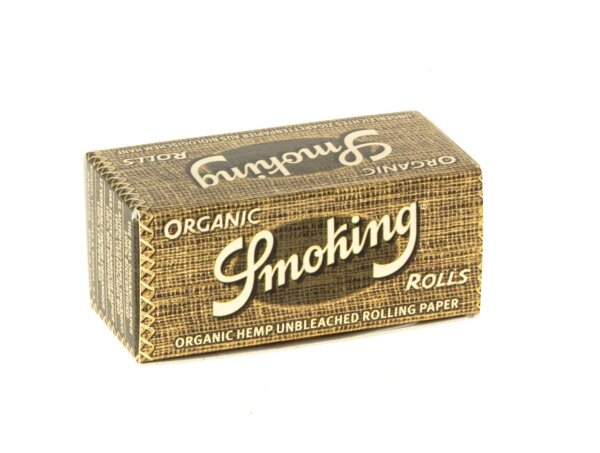 Smoking Organic Rolls - unbleached - Slim - 4 Meter