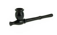Holzpfeife / Kawumm L:15cm  - Schwarz