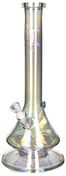 Black Leaf Glasbong "Neverland" H:45cm NS:18,8/14,5mm WS:5mm - Regenbogen Klar