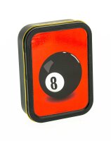 Metalldose - 8 Ball - 112x82x26mm - Schwarz mit Aufkleber