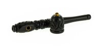 Holzpfeife Farbe: Schwarz schraubbar L: 15,5cm geschnitzt