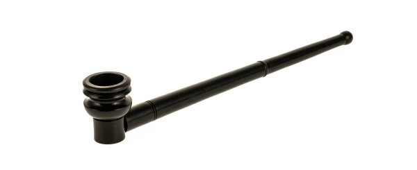 Holzpfeife ohne Verzierungen L:23cm - Ebenholz