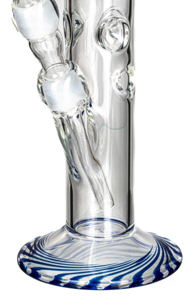 Boost Glasbong 18,8er - Cane Color - H:49cm D:50mm WS:5mm - Blau/Klar - ICE