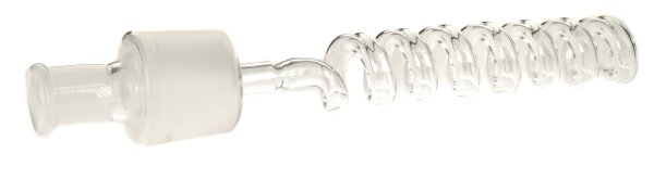 45er Glas Kupplung Spirale L:21cm - unten 45er, oben 18,8er (SP1)