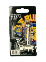 Purpfeife Metall L:7cm Bulldog Amsterdam ink. 5 Siebe