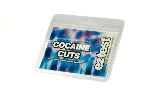 EZ-Test - "Cocaine Cuts" Streckmittel Kokain  (levamisol, Phenacetin, Ephedrin) - 1 Test