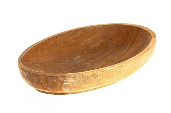 Holzschale oval - 17cm
