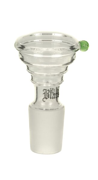 Glaskopf 18,8er Stufenkopf Pyramide Black Leaf