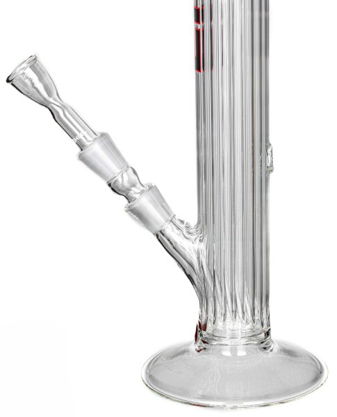 Ehle Glasbong "Rippenrohr" H:45cm NS:18,8 - Rundfuß