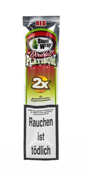 Blunt Wraps Double Platinum - Red (Erdbeere&Kiwi)
