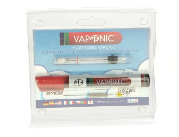 Vaporizer VAPONIC - Vaporizer aus Glas (Manuell) - Rot