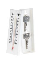 Thermometerversteck / Thermometer mit C° und F°...