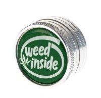 Alugrinder 2tlg. "Weed Inside" D:40mm