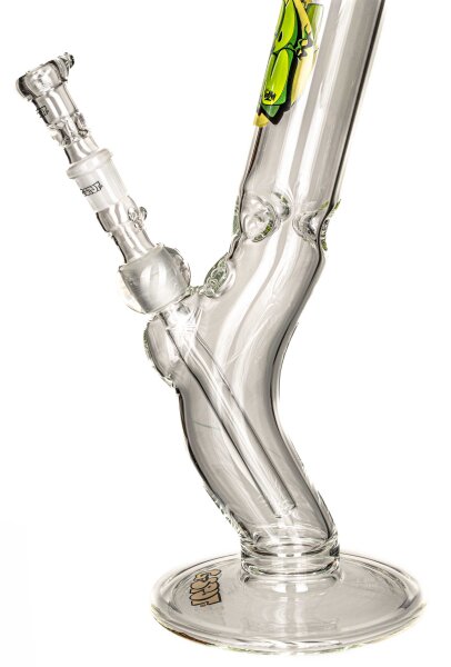 G-Spot Glasbong "WEEDMAN Durchhänger Eis" mit Panzerschliff H:40cm D:50mm