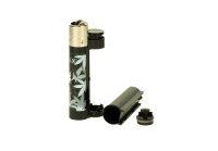 STAX - Feuerzeug mit Versteck - versch. Farben/Motive Hanfblätter