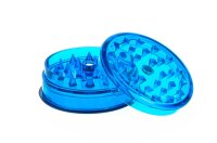 Acrylgrinder D:60mm mit Magnet und Kräuterfach - Blau