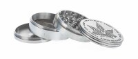Space Pollinatorgrinder - Ghodt- 80mm - mit Logo - Silber