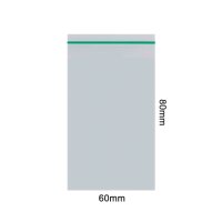 Tütchen 60x80mm mit grünem Streifen - schmale...