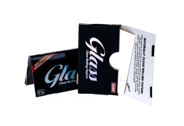 Glass Clear - transparent - 1 1/4 - 50 Blättchen