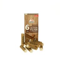 GIZEH Brown - Aktivkohlefilter 10 Stück 6mm