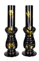 Acrylbong  "BlackArt" versch. Motive - H:32cm...