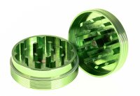 Alugrinder Black Leaf "Riffel" D:50mm - Grün