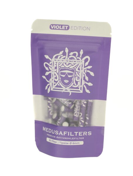 Medusa Aktivkohlefilter - 50 Stk.- Violett/Lila